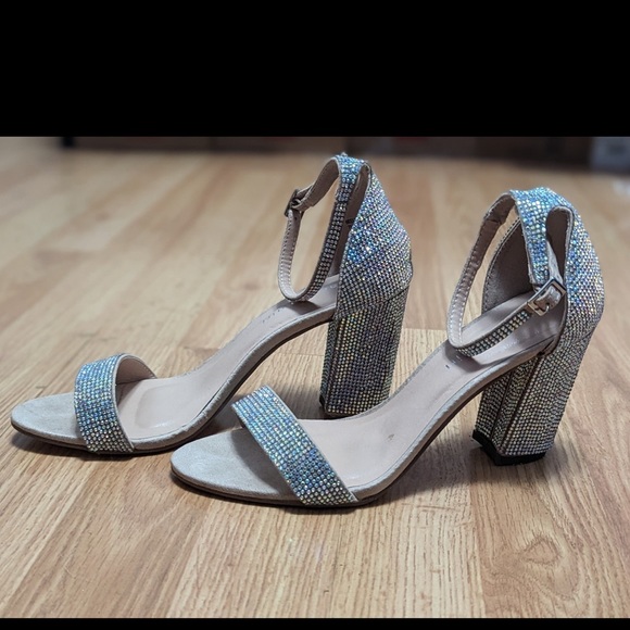 Madden Girl Gold Rhinestone Heels - Picture 4 of 4